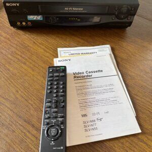 Sony VHS Video Cassette Recorder SLV-N55, 4-head recorder/player